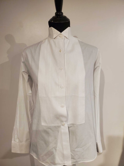 White Formal Shirt Pleated 6