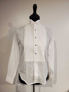 White Pattern Formal Shirt