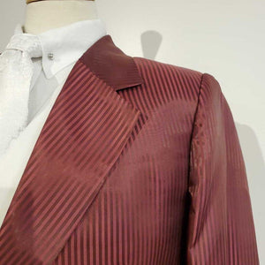New Maroon Striped Daycoat