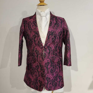 New Black And Pink Paisley Daycoat