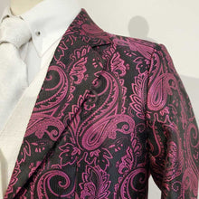New Black And Pink Paisley Daycoat
