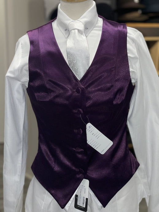 New Light Purple Silk Vest