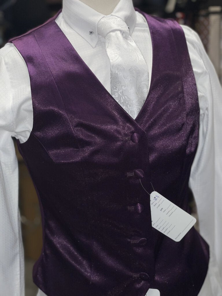 New Light Purple Silk Vest