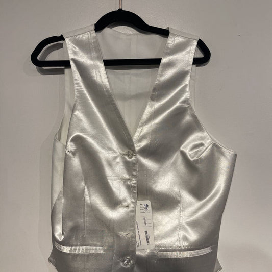 Becker White Satin Vest&Shirt