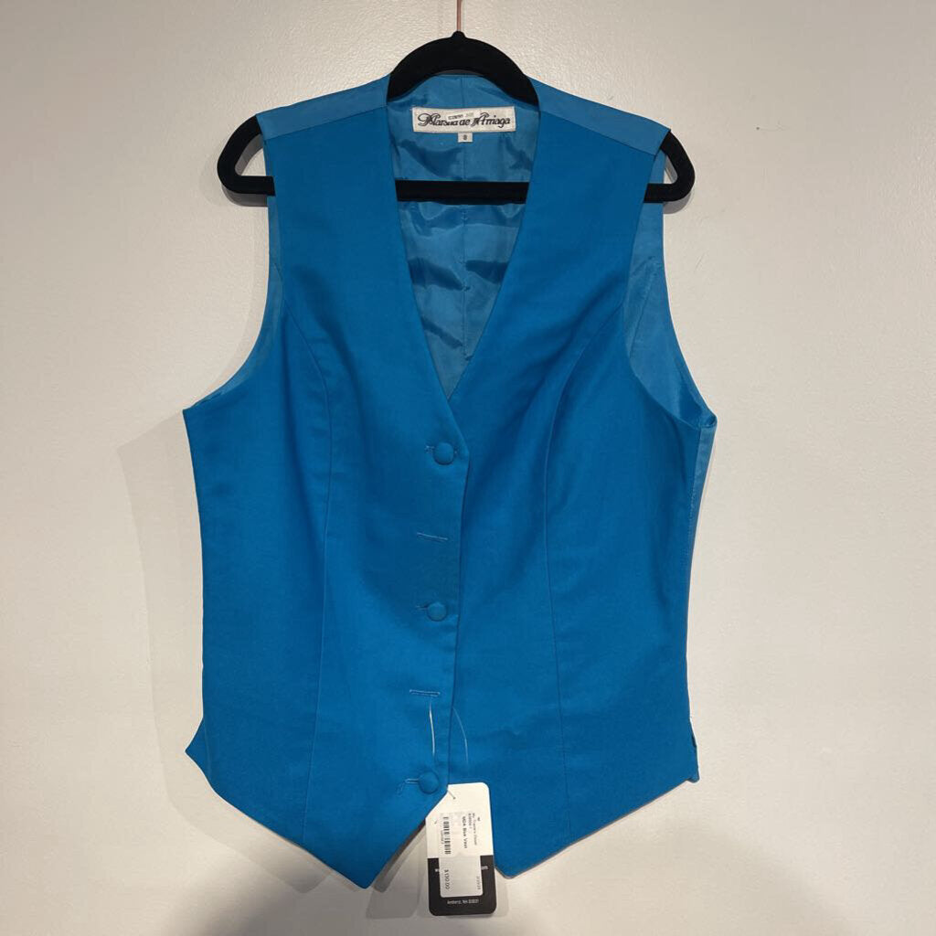 Marsha De Arriaga Blue Vest