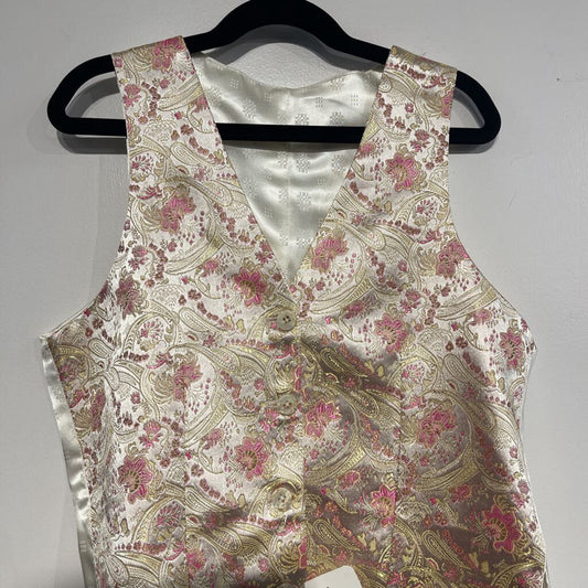 Marsha De Arriaga Gold Flower Vest