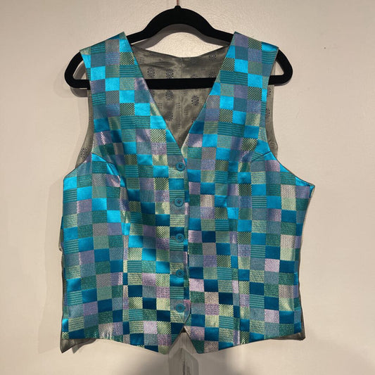 Teal Patterned Vest