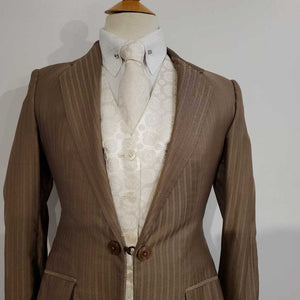 Becker Brothers Tan Striped Daycoat