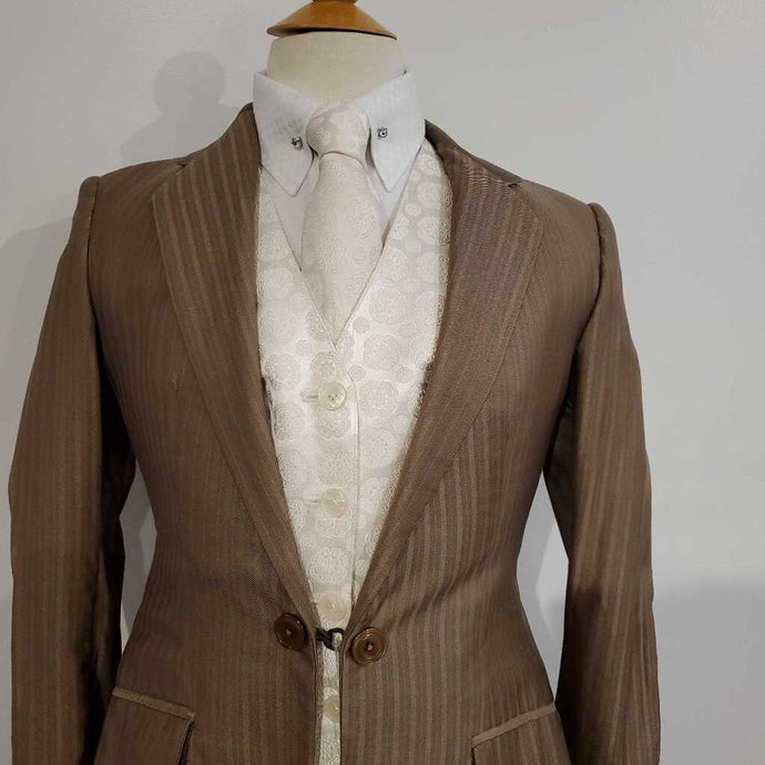 Becker Brothers Tan Striped Daycoat