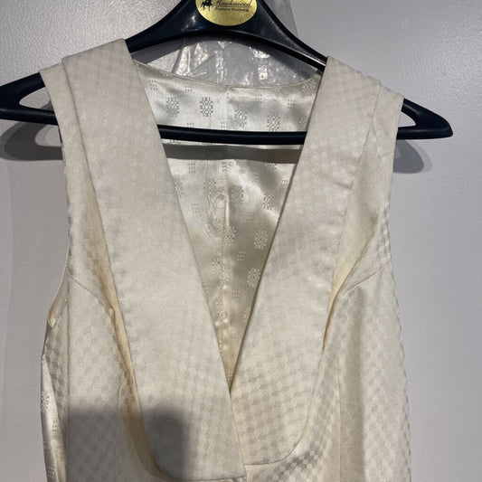 White Formal Vest and Bowtie