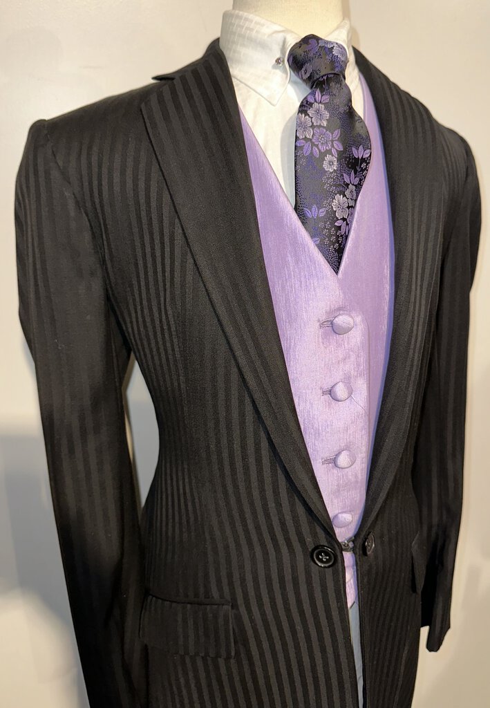 Hawkwood Black Shadow Stripe Suit