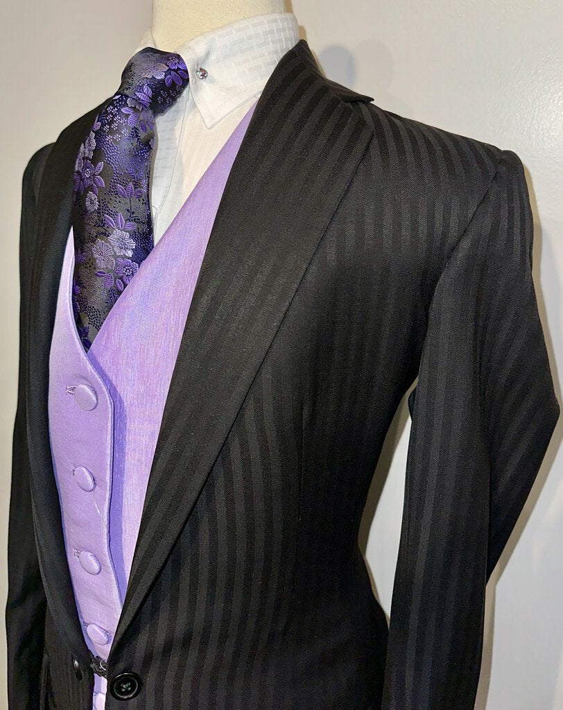 Hawkwood Black Shadow Stripe Suit