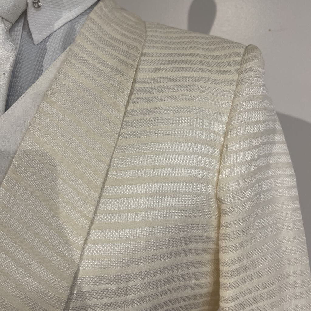 Becker Brothers Cream Striped Daycoat