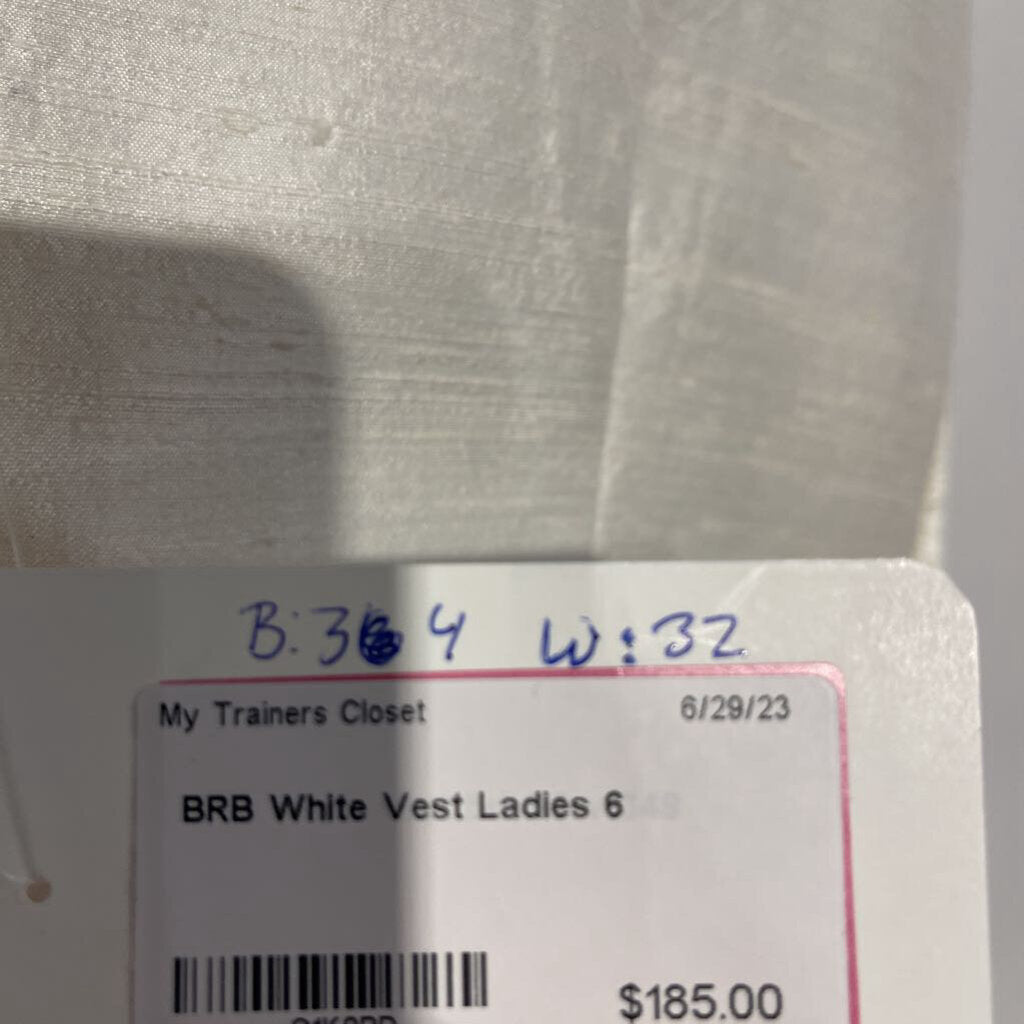 BRB White Vest Ladies 6