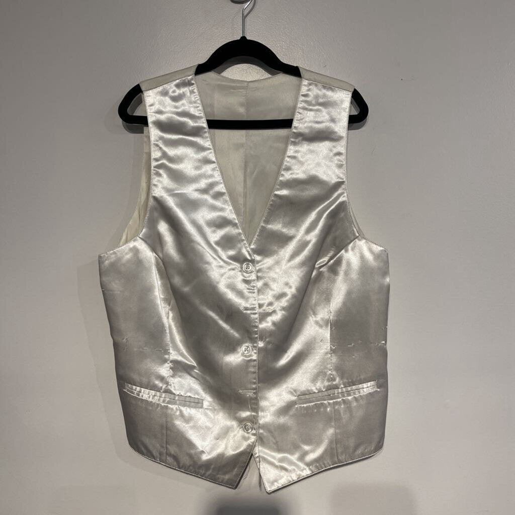 Becker Brothers White Satin Vest