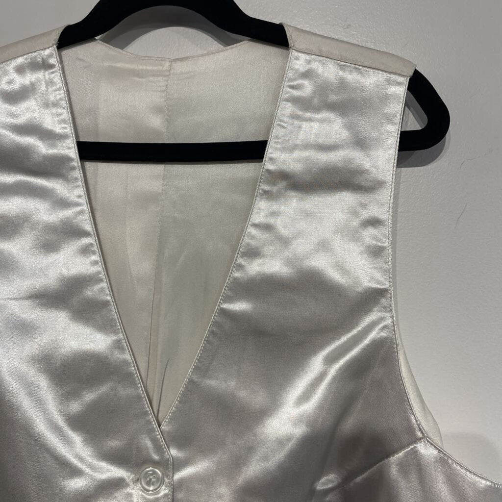 Becker Brothers White Satin Vest