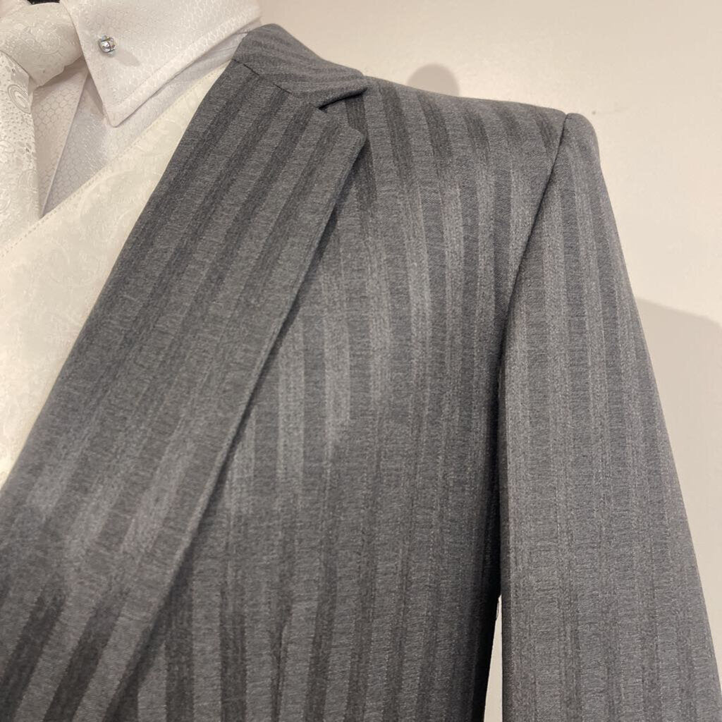 Judy Cox Grey Suit