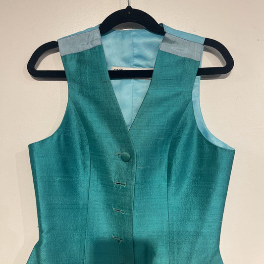 Marsha De Arriaga Teal Vest