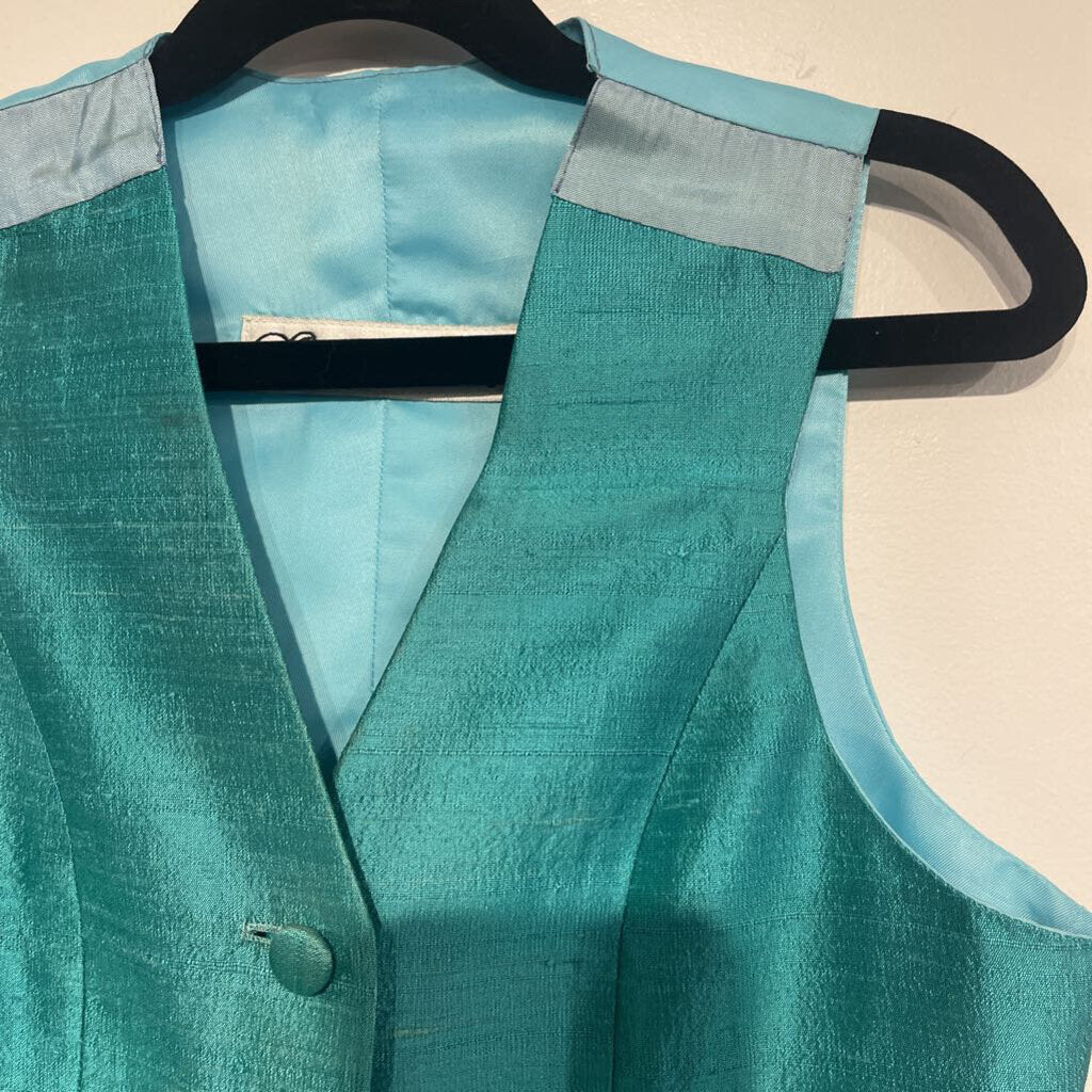 Marsha De Arriaga Teal Vest