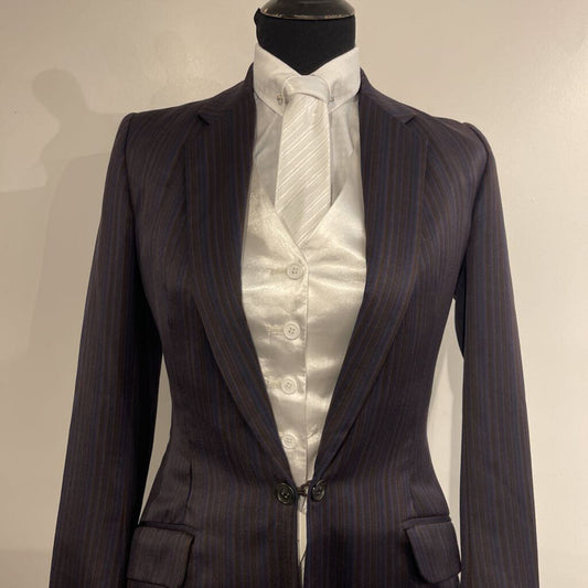 Becker Brothers Brown Striped Suit