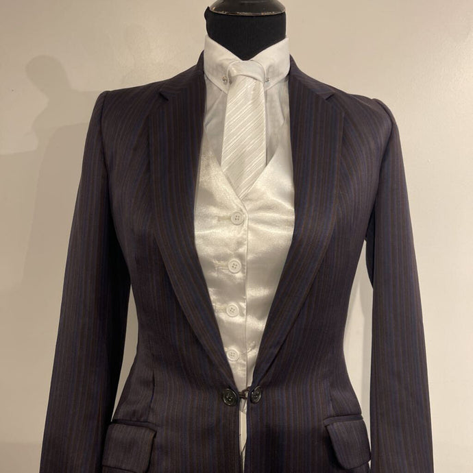 Becker Brothers Black Striped Suit