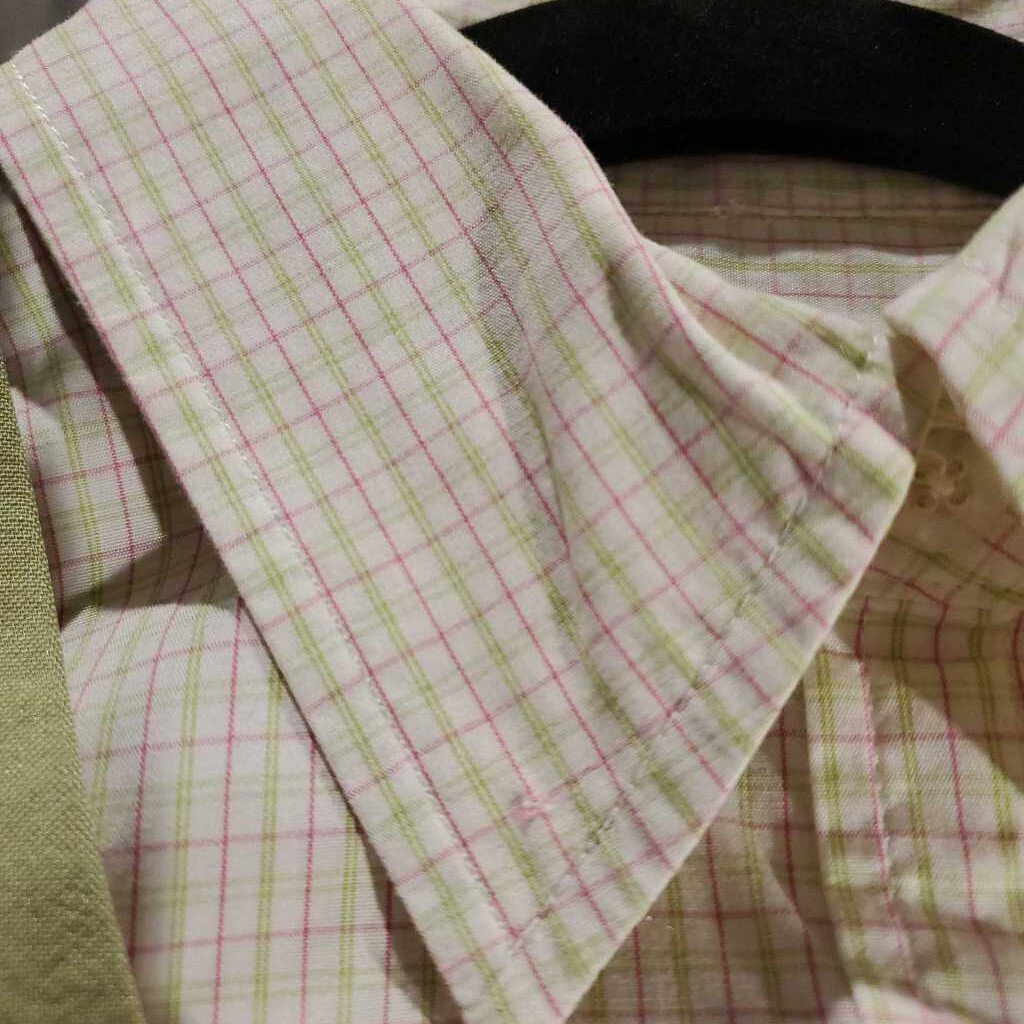 Off The Rack Pink and Lime Plaid Shirt