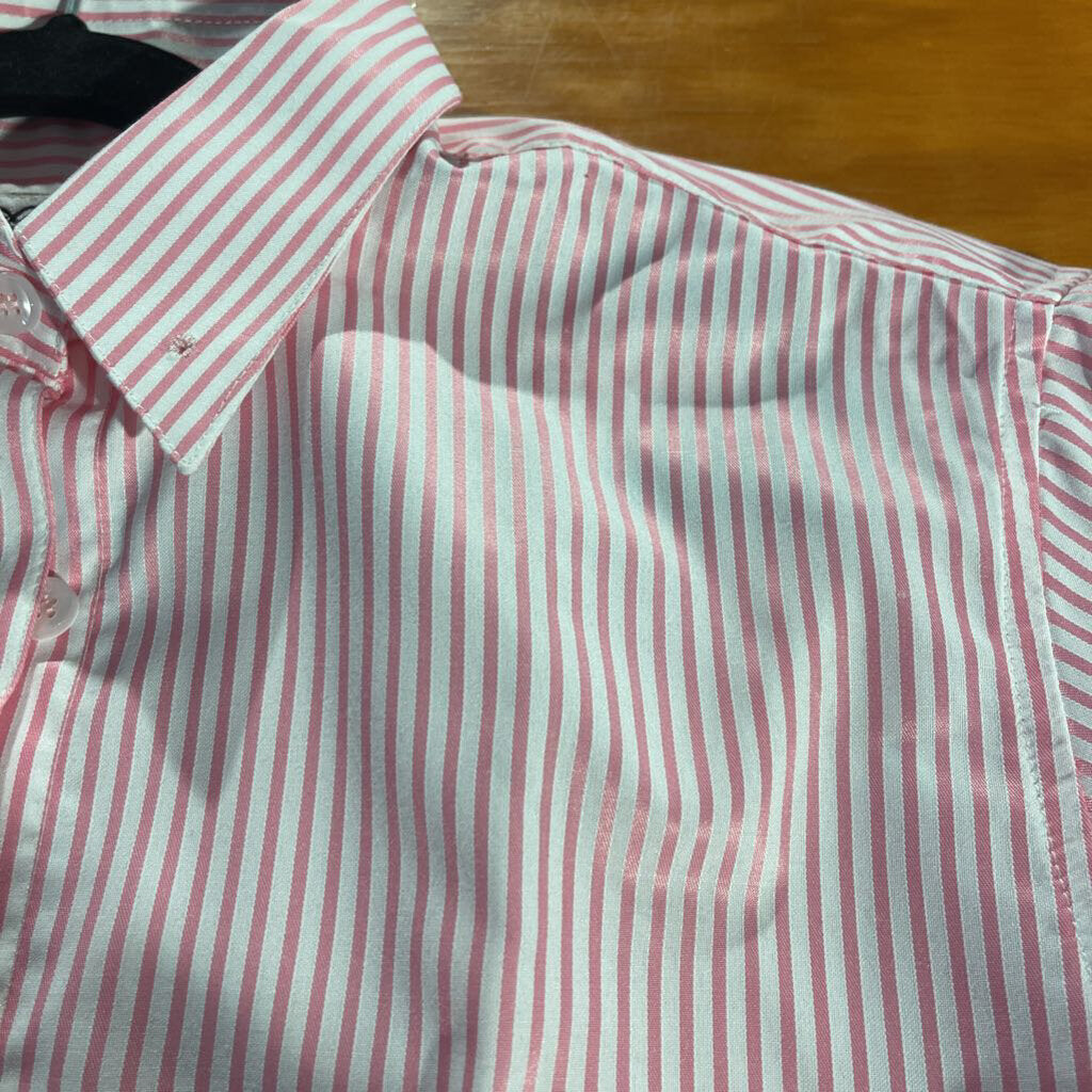 New Marsha De Arriaga Pink Striped Shirt 12