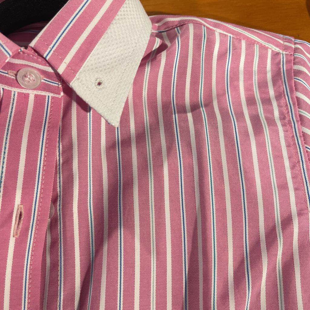 New MDA Pink and Blue Striped Shirt 12