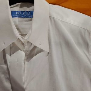 Blue Custom White Shirt