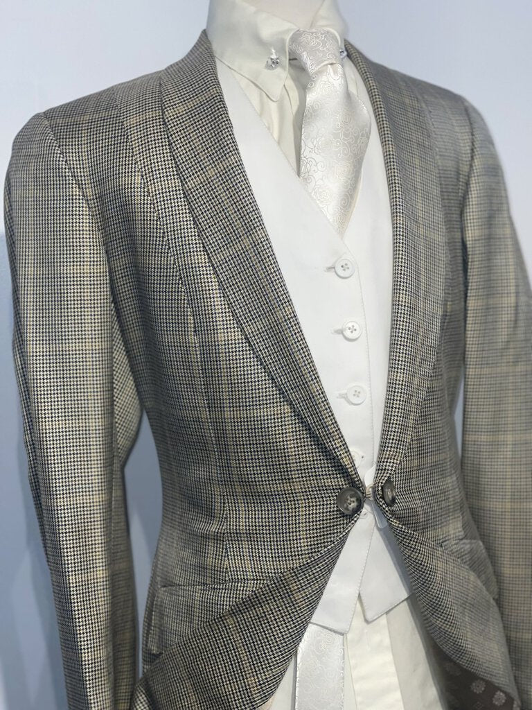 Custom Tan Plaid Daycoat