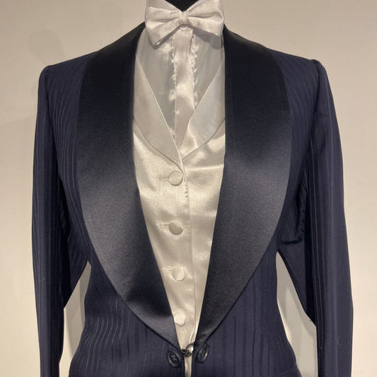 Bleu Custom Navy Striped Formal