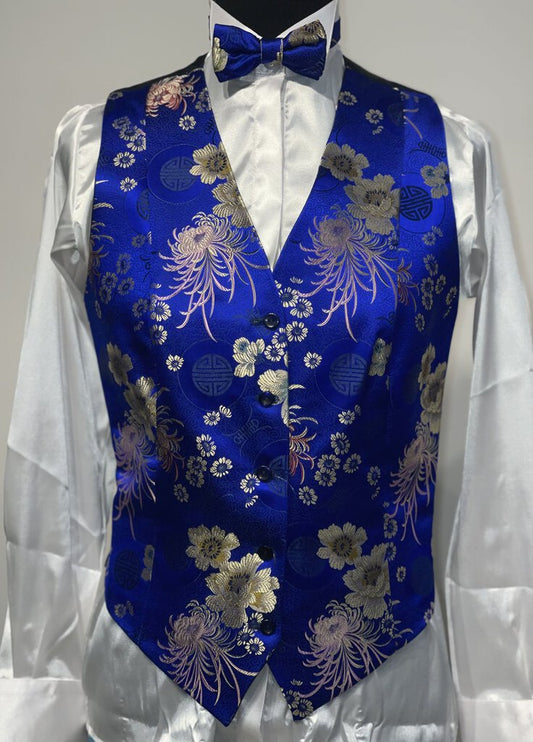 Blue formal floral set