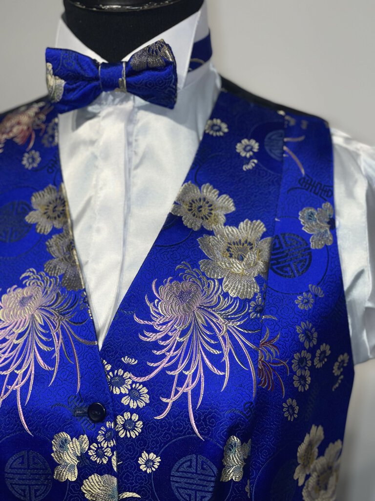 Blue formal floral set