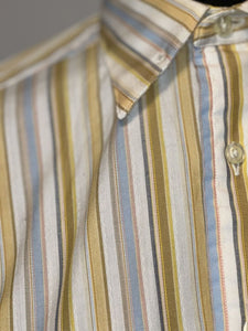 Carl Meyers Yellow and blue striped shirt