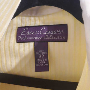 Essex Classics Coolmax Sz 32 Yellow Stripe