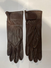 Chester Jeffries Leather Brown Long Gloves Ladies