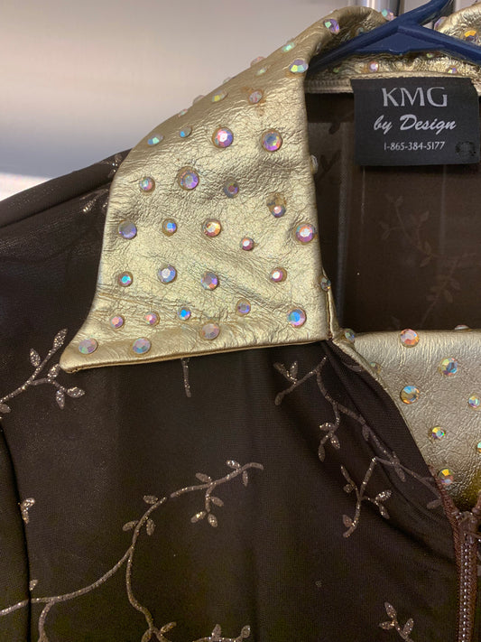 Brown and Gold Western Shirt